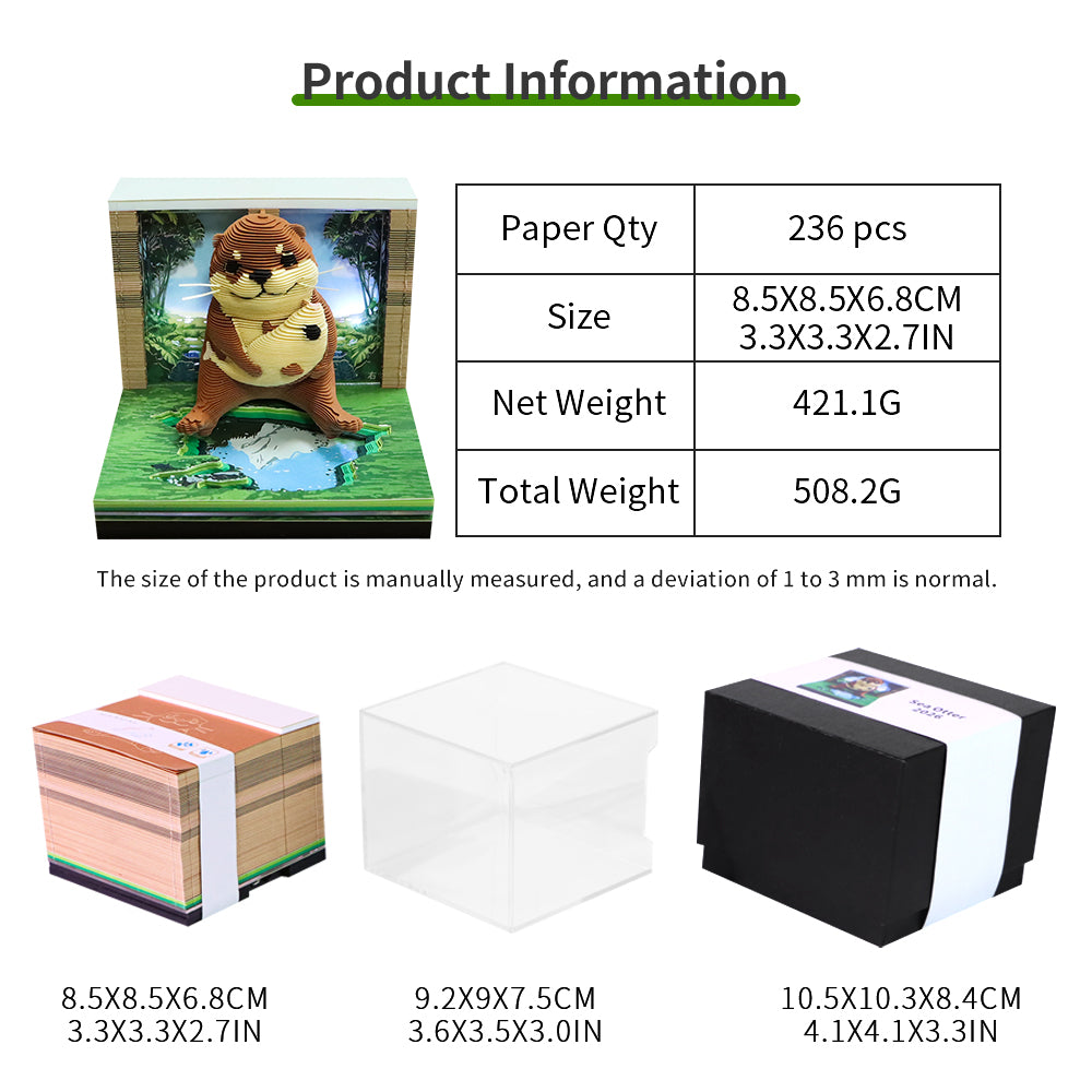 Calendra3D® 2026 - Sea Otter