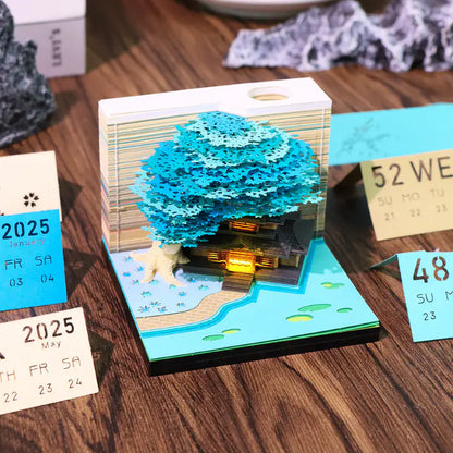 Calendra3D® 2026 - Tree Ocean