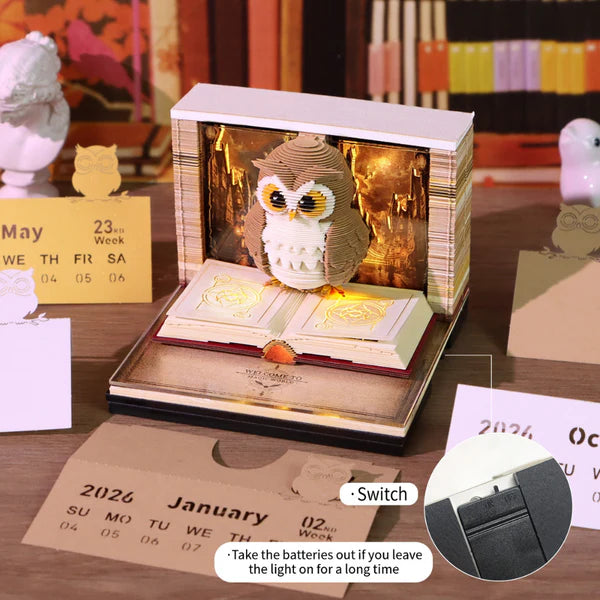 Calendra3D® 2026 - Magic Owl