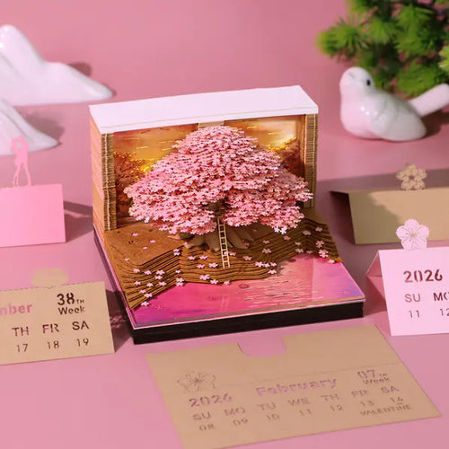 Calendra3D® 2026 - Pink Tree