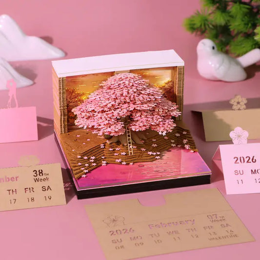 Calendra3D® 2026 - Pink Tree