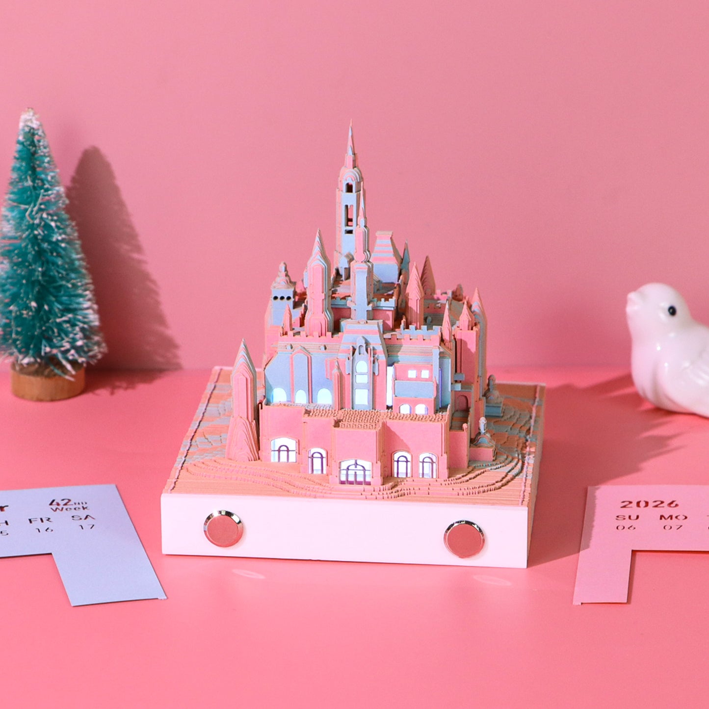 Calendra3D® 2026 - Pink Castle