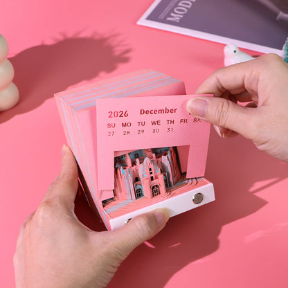 Calendra3D® 2026 - Pink Castle